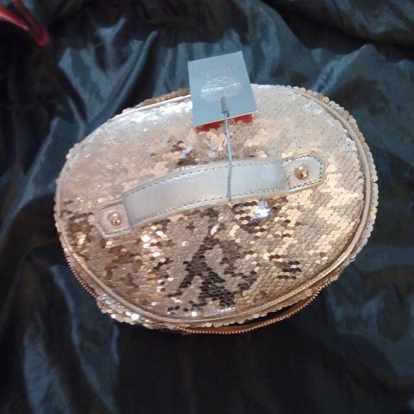 Vince Camuto Rose Gold Glittery Cosmetic Case, NWT - Picture 5 of 7